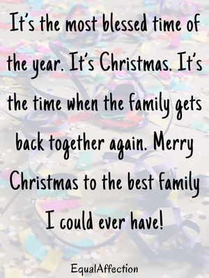 Christmas Messages For Family