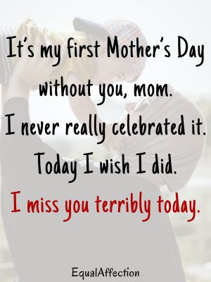 Happy First Mother's Day In Heaven Mom