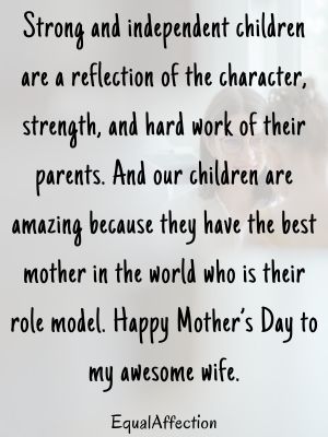 Happy Mothers Day To My Wife Quotes