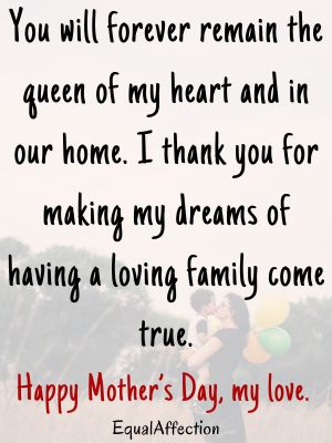 Happy Mother's Day To My Wife Quotes