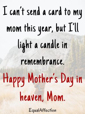 Mom's First Mother's Day In Heaven