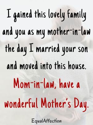 Mother-In Law Mothers Day Card