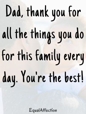 Appreciation Message To My Dad