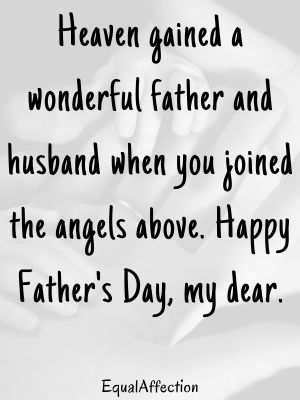 Happy Fathers Day In Heaven Husband