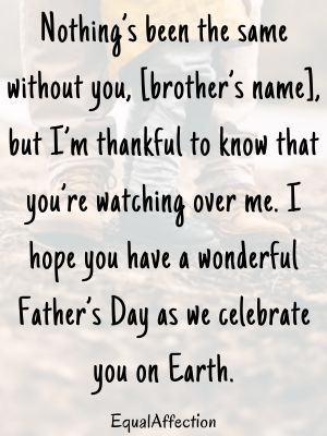 Happy Fathers Day My Brother In Heaven