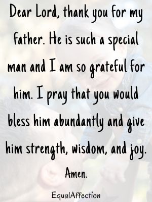 Prayer For Father's Day From Daughter