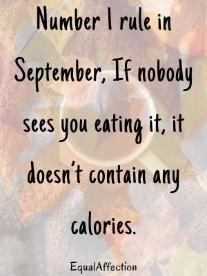 Funny September Quotes