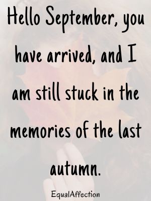 Hello September Quotes