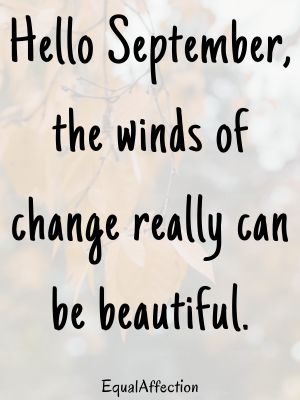 Hello Quotes On September