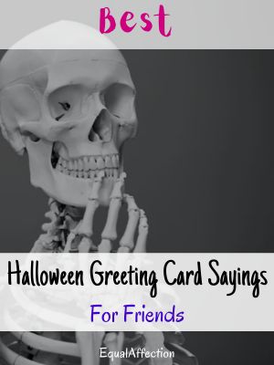 Halloween Greeting Card Sayings For Friends