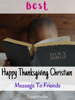 Happy Thanksgiving Christian Message To Friends