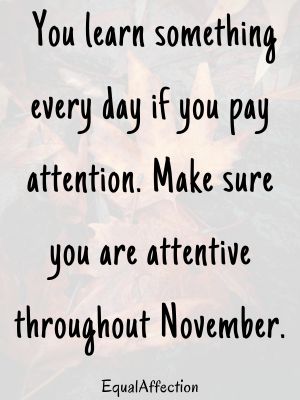 November Quotes Inspirational