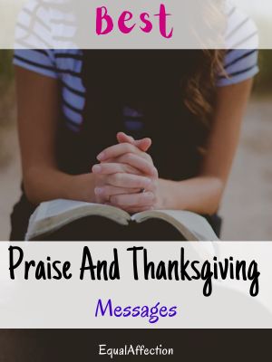 Praise And Thanksgiving Messages